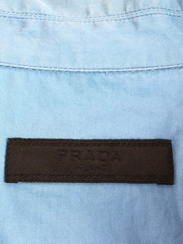 【現状渡し品】【メンズ】 PIPING OPEN COLLAR S S SHIRT UCS251 パイピング オープンカラーシャツ 半袖シャツ 141-251109-na-01-tag サイズ：M カラー：ブルー 万代Net店