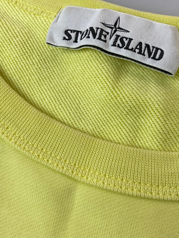 【中古品】【メンズ】 STONE ISLAND ストーン アイランド 701562751 L S SWEATSHIRT スウェットシャツ 141-250604-ks-06-min サイズ：L カラー：イエロー系 万代Net店