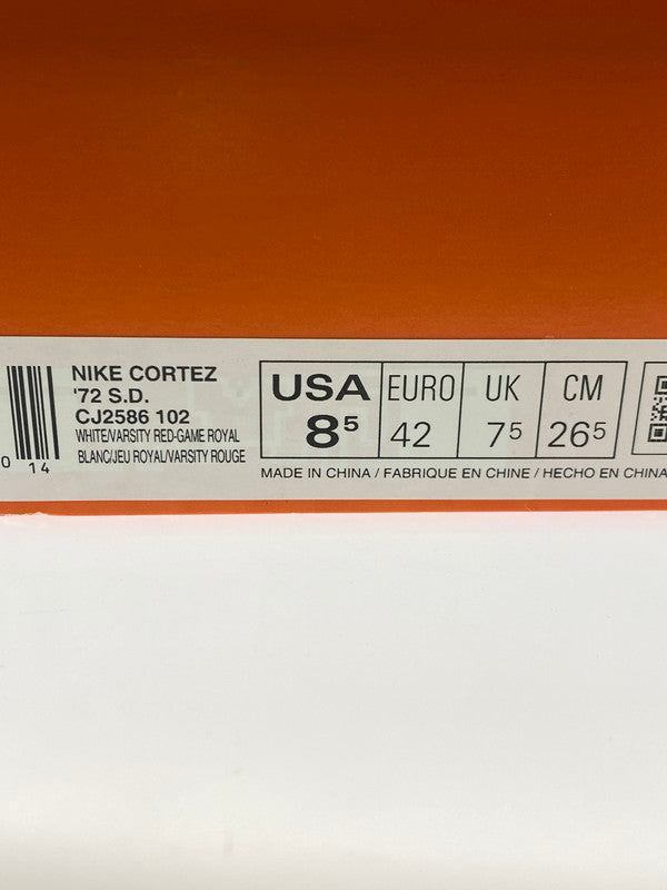 【中古品】【メンズ】 NIKE ナイキ CORTEZ '72 S.D. CJ2586-102 コルテッツ スニーカー 靴 160-250604-yn-06-min サイズ：26.5cm US8.5 カラー：WHITE/VARSITY RED-GAME ROTAL 万代Net店