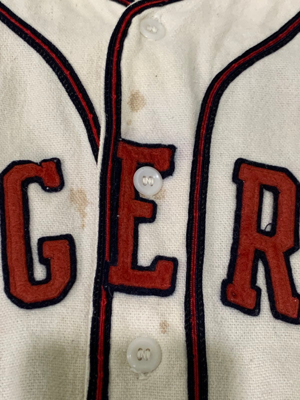 【現状渡し品】【メンズ】 wilson ウィルソン 50S BASEBALL SHIRT ベースボールシャツ トップス 146-250609-ks-48-min サイズ：L カラー：ホワイト系 万代Net店