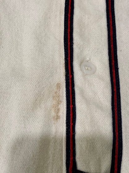 【現状渡し品】【メンズ】 wilson ウィルソン 50S BASEBALL SHIRT ベースボールシャツ トップス 146-250609-ks-48-min サイズ：L カラー：ホワイト系 万代Net店