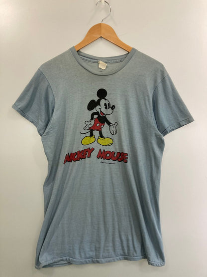 【現状渡し品】【メンズ】 MICKEY MOUSE 70S 両面プリントTシャツ ショートスリーブ 146-250604-AS-14-min カラー：ブルー系 万代Net店