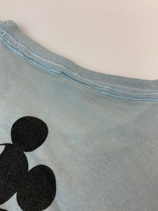 【現状渡し品】【メンズ】 MICKEY MOUSE 70S 両面プリントTシャツ ショートスリーブ 146-250604-AS-14-min カラー：ブルー系 万代Net店