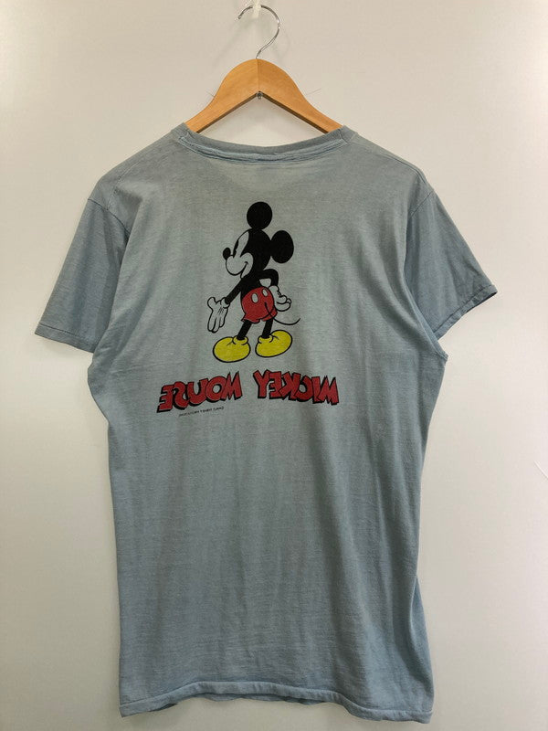 【現状渡し品】【メンズ】 MICKEY MOUSE 70S 両面プリントTシャツ ショートスリーブ 146-250604-AS-14-min カラー：ブルー系 万代Net店