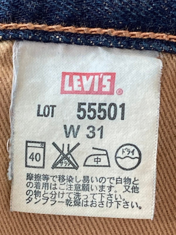 【現状渡し品】【メンズ】 Levi's リーバイス 501 55MODEL DENIM 日本製 デニムパンツ 157-250604-ks-42-min サイズ：W31 カラー：インディゴ 万代Net店