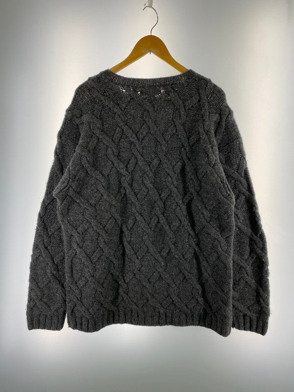 【中古品】【メンズ】 JEFFREY BANKS ジェフリーバンクス HAND KNIT ハンドニット セーター トップス 146-250626-jt-17-min サイズ：XL カラー：グレー 万代Net店