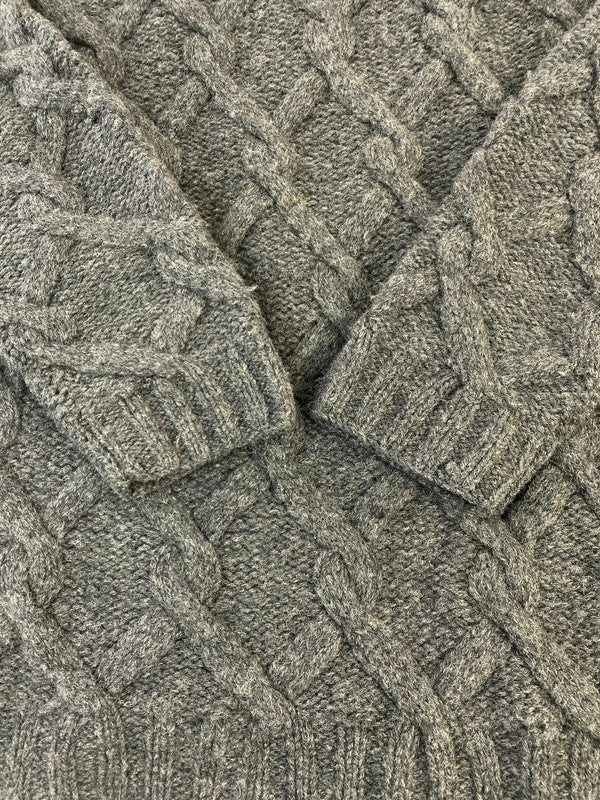 【中古品】【メンズ】 JEFFREY BANKS ジェフリーバンクス HAND KNIT ハンドニット セーター トップス 146-250626-jt-17-min サイズ：XL カラー：グレー 万代Net店