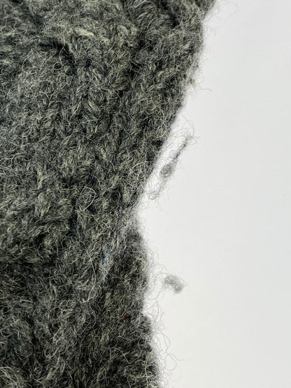 【中古品】【メンズ】 JEFFREY BANKS ジェフリーバンクス HAND KNIT ハンドニット セーター トップス 146-250626-jt-17-min サイズ：XL カラー：グレー 万代Net店