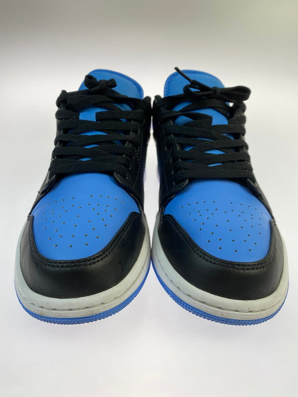 【中古品】【メンズ】 NIKE ナイキ AIR JORDAN 1 LOW 553558-041 エア ジョーダン 1 ロー スニーカー 靴 160-250604-yn-03-min サイズ：27.0cm US9 カラー：BLACK/BLACK-UNIVERSITY BLUE 万代Net店