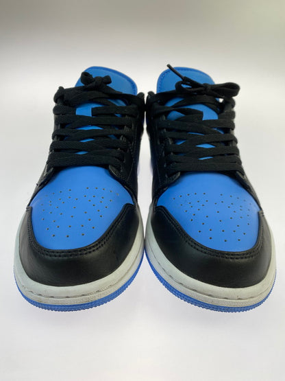 【中古品】【メンズ】 NIKE ナイキ AIR JORDAN 1 LOW 553558-041 エア ジョーダン 1 ロー スニーカー 靴 160-250604-yn-03-min サイズ：27.0cm US9 カラー：BLACK/BLACK-UNIVERSITY BLUE 万代Net店