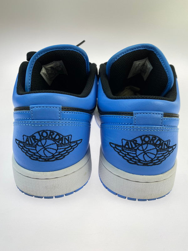 【中古品】【メンズ】 NIKE ナイキ AIR JORDAN 1 LOW 553558-041 エア ジョーダン 1 ロー スニーカー 靴 160-250604-yn-03-min サイズ：27.0cm US9 カラー：BLACK/BLACK-UNIVERSITY BLUE 万代Net店