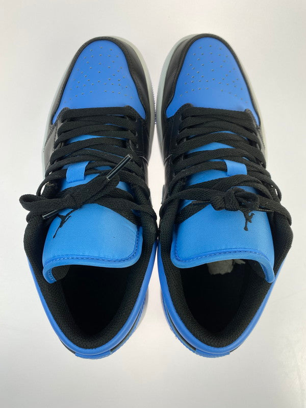 【中古品】【メンズ】 NIKE ナイキ AIR JORDAN 1 LOW 553558-041 エア ジョーダン 1 ロー スニーカー 靴 160-250604-yn-03-min サイズ：27.0cm US9 カラー：BLACK/BLACK-UNIVERSITY BLUE 万代Net店