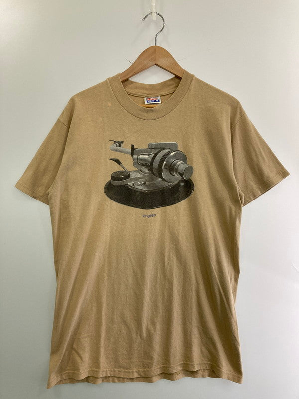 【中古品】【メンズ】 Hanes ヘインズ 90S DJ GEAR KINGSIZE TEE ショートスリーブ 146-250604-AS-37-min サイズ：M カラー：ベージュ系 万代Net店