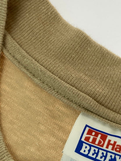 【中古品】【メンズ】 Hanes ヘインズ 90S DJ GEAR KINGSIZE TEE ショートスリーブ 146-250604-AS-37-min サイズ：M カラー：ベージュ系 万代Net店
