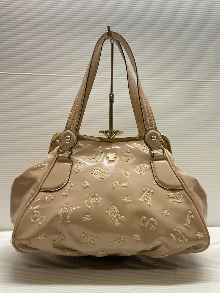 【現状渡し品】【レディース】 ANNA SUI アナスイ HAND BAG ハンドバッグ 鞄 バッグ 188-250621-cn-11-min カラー：スモーキーピンク系 万代Net店