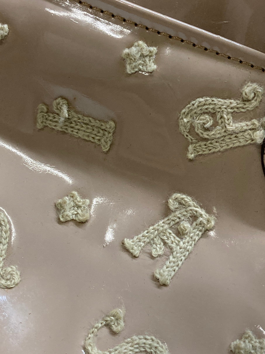 【現状渡し品】【レディース】 ANNA SUI アナスイ HAND BAG ハンドバッグ 鞄 バッグ 188-250621-cn-11-min カラー：スモーキーピンク系 万代Net店