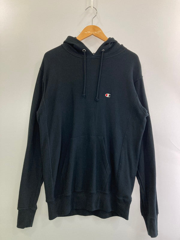 【中古品】【メンズ】 Champion チャンピオン C3-Y131 REVERSE WEAVE HOODIE フーディ 148-250609-ks-19-min サイズ：L カラー：ブラック 万代Net店