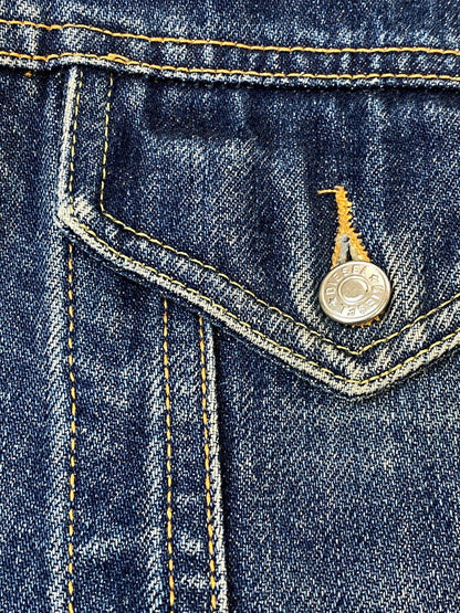 【中古品】【メンズ】 DIESEL ディーゼル 90S DENIM VEST 90年代 デニム ベスト メンズ トップス 141-260705-hu-32-min サイズ：XXL カラー：ブルーインディゴ/グレー 万代Net店