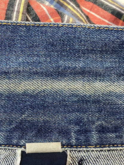【中古品】【メンズ】 DIESEL ディーゼル 90S DENIM VEST 90年代 デニム ベスト メンズ トップス 141-260705-hu-32-min サイズ：XXL カラー：ブルーインディゴ/グレー 万代Net店
