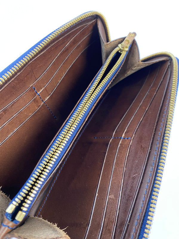 【中古品】【メンズ/レディース】 ONES WORKER ワンズワーカー LONG WALLET ファスナー ロング ウォレット 長財布 200-250620-em-02-min カラー：ブラック 万代Net店