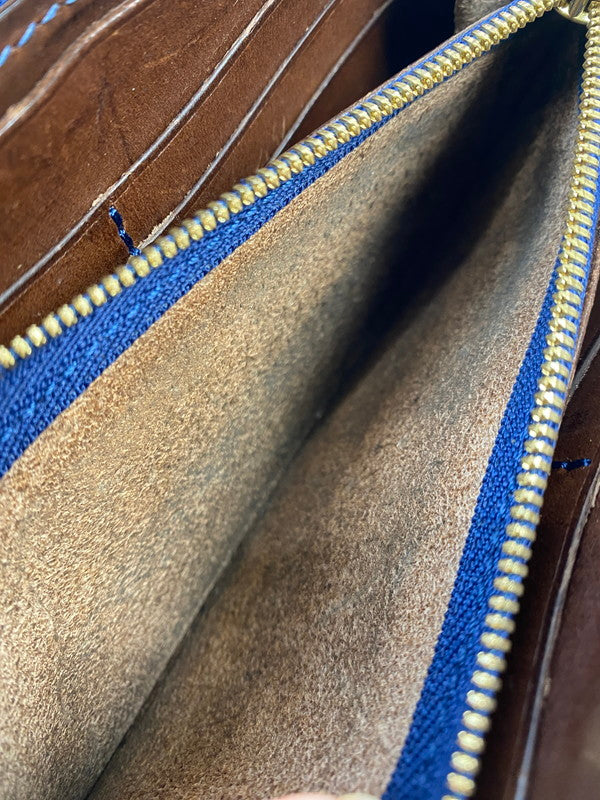 【中古品】【メンズ/レディース】 ONES WORKER ワンズワーカー LONG WALLET ファスナー ロング ウォレット 長財布 200-250620-em-02-min カラー：ブラック 万代Net店