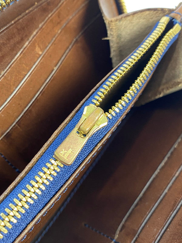 【中古品】【メンズ/レディース】 ONES WORKER ワンズワーカー LONG WALLET ファスナー ロング ウォレット 長財布 200-250620-em-02-min カラー：ブラック 万代Net店