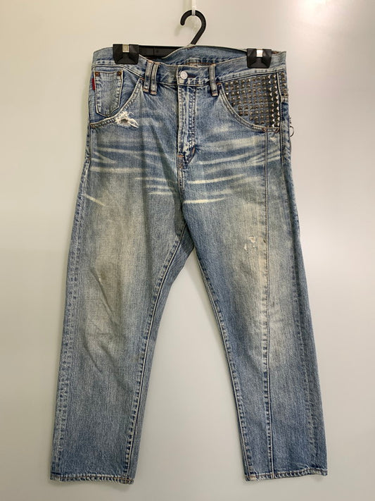 【現状渡し品】【メンズ】 USED ユーズド CUSTOM DENIM PANT デニムパンツ 157-250727-ks-51-min サイズ：M カラー：インディゴ 万代Net店