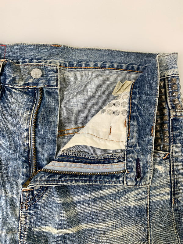 【現状渡し品】【メンズ】 USED ユーズド CUSTOM DENIM PANT デニムパンツ 157-250727-ks-51-min サイズ：M カラー：インディゴ 万代Net店