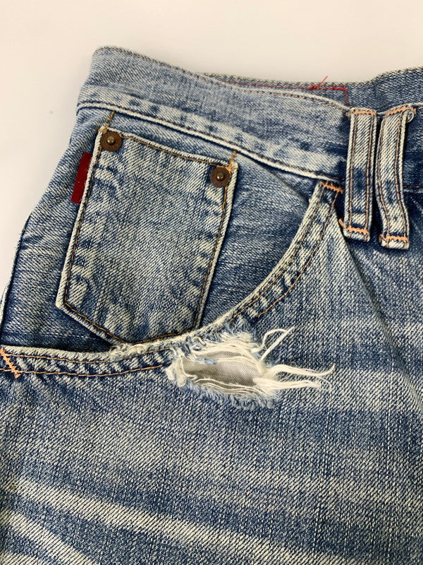 【現状渡し品】【メンズ】 USED ユーズド CUSTOM DENIM PANT デニムパンツ 157-250727-ks-51-min サイズ：M カラー：インディゴ 万代Net店