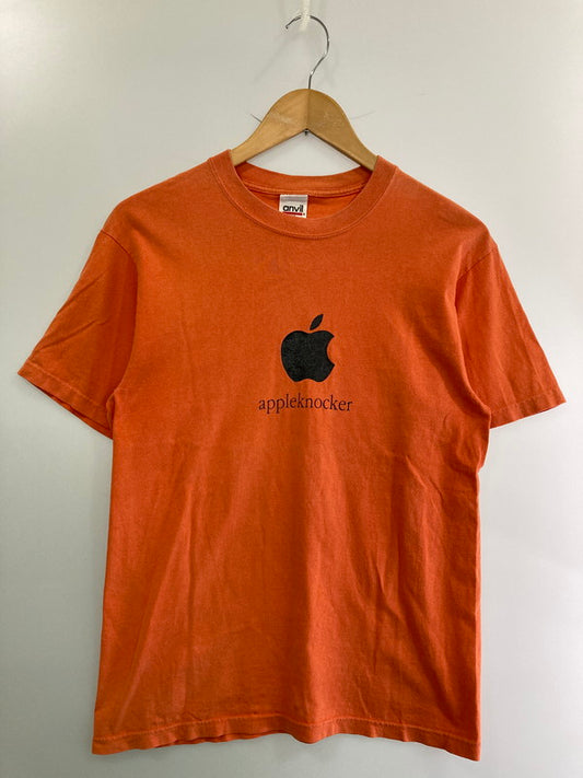 【中古品】【メンズ】 ANVIL アンヴィル 90'S APPLE KNOCKER PRINT TEE Tシャツ トップス 146-250609-ks-13-min サイズ：M カラー：オレンジ 万代Net店