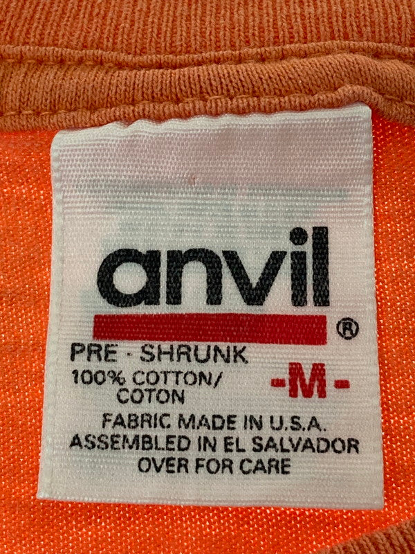 【中古品】【メンズ】 ANVIL アンヴィル 90'S APPLE KNOCKER PRINT TEE Tシャツ トップス 146-250609-ks-13-min サイズ：M カラー：オレンジ 万代Net店