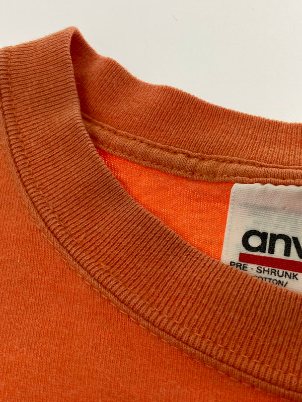 【中古品】【メンズ】 ANVIL アンヴィル 90'S APPLE KNOCKER PRINT TEE Tシャツ トップス 146-250609-ks-13-min サイズ：M カラー：オレンジ 万代Net店