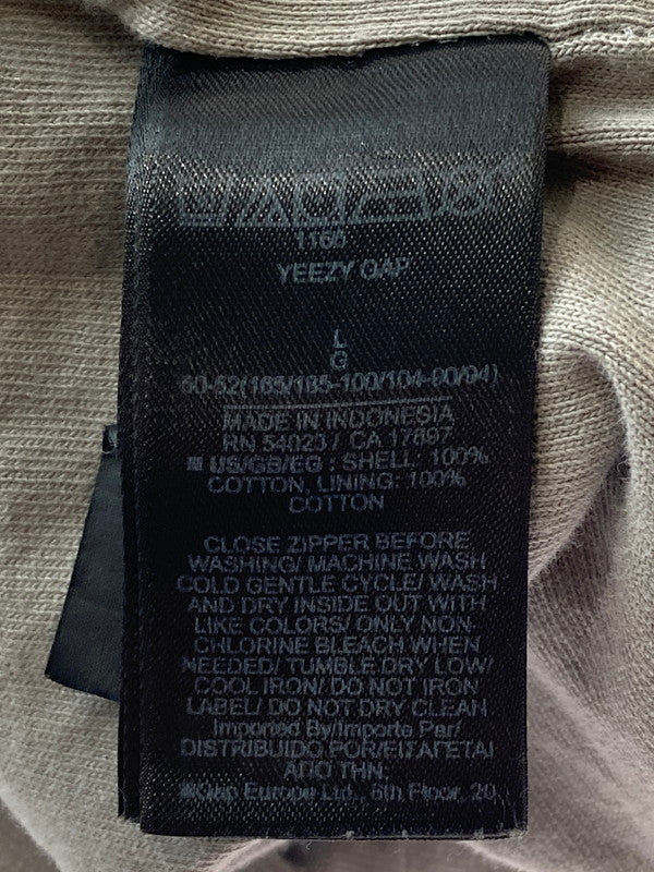 【現状渡し品】【メンズ】 YEEZY イージー ×GAP ギャップ ZIP UP HOODIE ジップ フーディ 142-250609-ks-04-min サイズ：L カラー：グレー 万代Net店