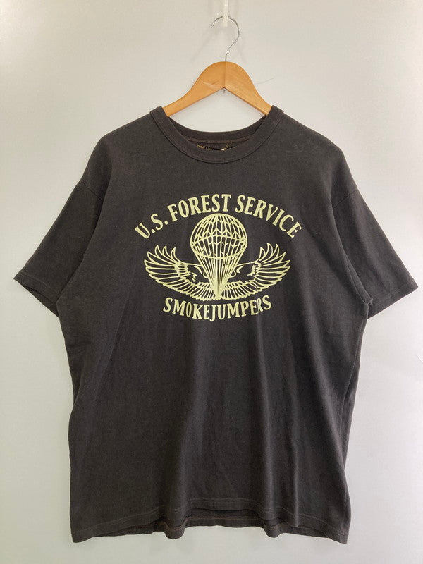 【中古品】【メンズ】 FREEWHEELERS フリーホイーラーズ 2425013 USFS SMOKE JUMPERS SET-IN S S SHIRT Tシャツ トップス 145-250609-ks-10-min サイズ：44 カラー：ブラック 万代Net店
