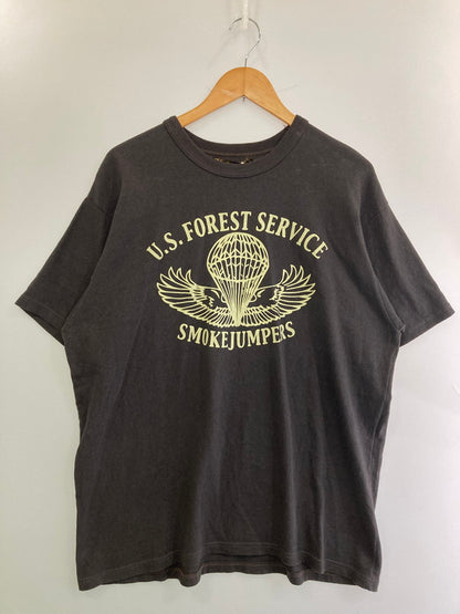 【中古品】【メンズ】 FREEWHEELERS フリーホイーラーズ 2425013 USFS SMOKE JUMPERS SET-IN S S SHIRT Tシャツ トップス 145-250609-ks-10-min サイズ：44 カラー：ブラック 万代Net店