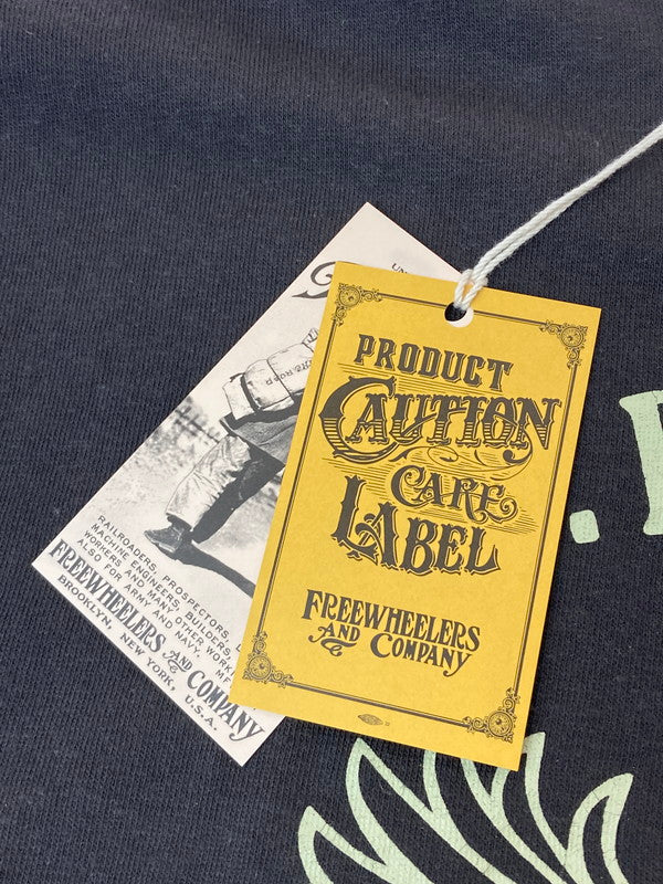 【中古品】【メンズ】 FREEWHEELERS フリーホイーラーズ 2425013 USFS SMOKE JUMPERS SET-IN S S SHIRT Tシャツ トップス 145-250609-ks-10-min サイズ：44 カラー：ブラック 万代Net店