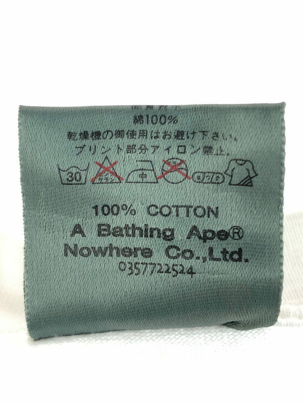 【中古品】【メンズ】 A BATHING APE アベイシングエイプ 00'S PRINT TEE 00年代 プリント Tシャツ 半袖Tシャツ 142-251029-na-17-tag サイズ：M カラー：ホワイト 万代Net店