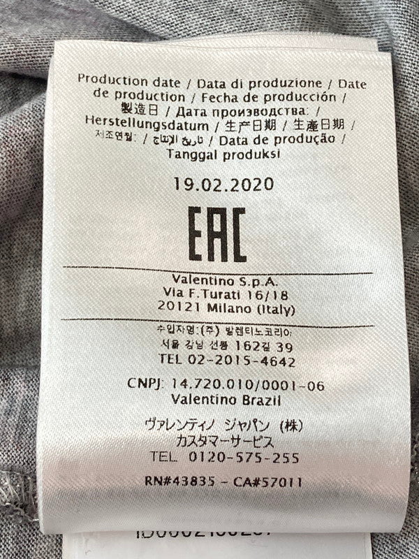 【中古品】【メンズ】 VALENTINO ヴァレンティノ UV3MG06Z6HC VLTN LOGO TEE Tシャツ トップス 141-250609-ks-02-min サイズ：L カラー：ブラック/ピンク 万代Net店