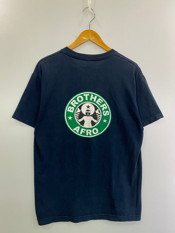 【中古品】【メンズ】 ALSTYLE APPAREL & ACTIVEWEAR アルスタイルアパレル＆アクティブウェア USA製 BOTHERS AFRO SS PRINT TEE ショートスリーブ 146-250617-AS-19-min サイズ：M カラー：ネイビー 万代Net店