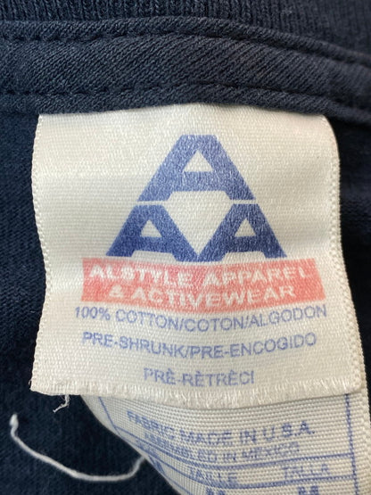 【中古品】【メンズ】 ALSTYLE APPAREL & ACTIVEWEAR アルスタイルアパレル＆アクティブウェア USA製 BOTHERS AFRO SS PRINT TEE ショートスリーブ 146-250617-AS-19-min サイズ：M カラー：ネイビー 万代Net店