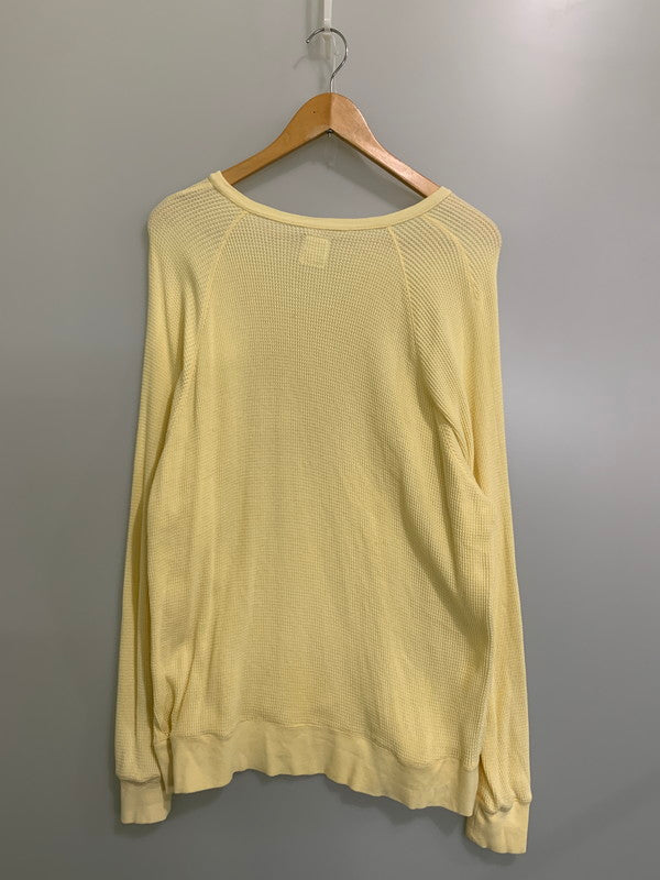 【中古品】【メンズ】 MAD HECTIC L/S CUT AND SEW マッドヘクティク ロングスリーブ サーマルカットソー 長袖 トップス 142-250628-yn-07-min サイズ：L カラー：イエロー系 万代Net店