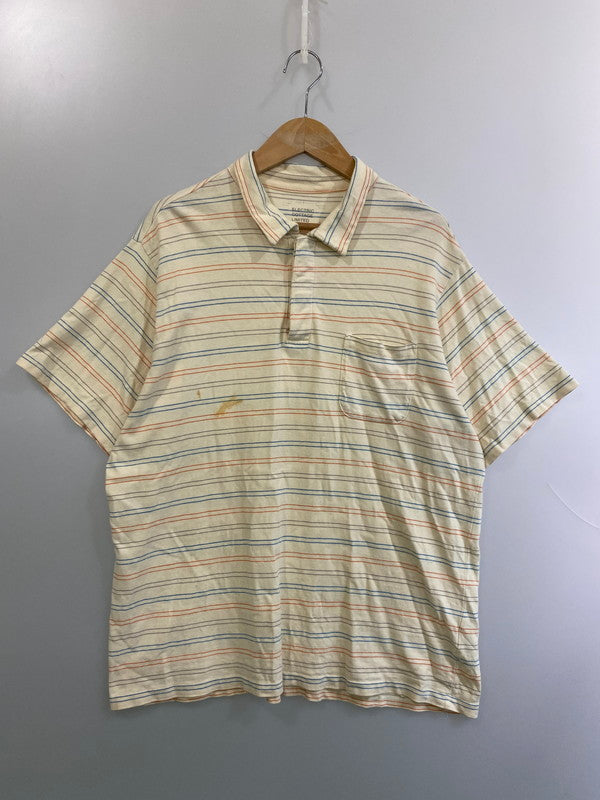【中古品】【メンズ】 ELECTRIC COTTAGE エレクトリックコテージ ×GOODENOUGH グッドイナフ ボーダーサンダーポロシャツ 142-250720-AS-26-min サイズ：L カラー：ベージュ系 万代Net店