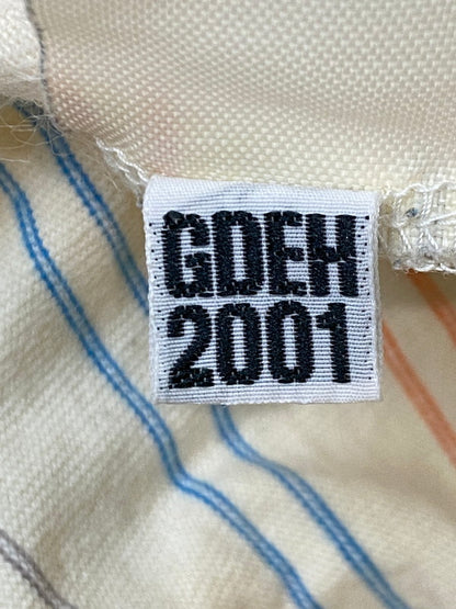 【中古品】【メンズ】 ELECTRIC COTTAGE エレクトリックコテージ ×GOODENOUGH グッドイナフ ボーダーサンダーポロシャツ 142-250720-AS-26-min サイズ：L カラー：ベージュ系 万代Net店