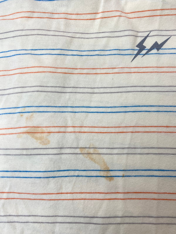 【中古品】【メンズ】 ELECTRIC COTTAGE エレクトリックコテージ ×GOODENOUGH グッドイナフ ボーダーサンダーポロシャツ 142-250720-AS-26-min サイズ：L カラー：ベージュ系 万代Net店