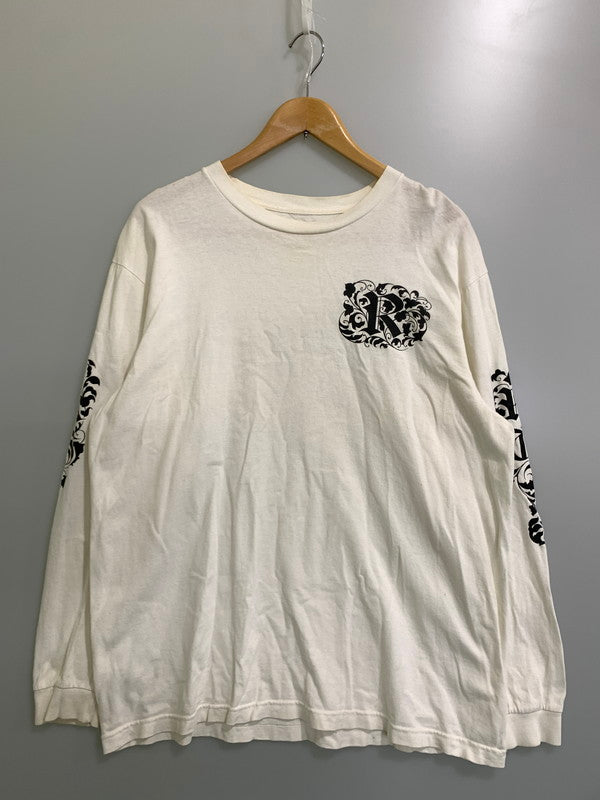 【現状渡し品】【メンズ】 RATS SENCE OF SOLIDARITY SLEEVE PRINT L S T-SHIRT Tシャツ トップス 142-250727-ks-75-min サイズ：XL カラー：ホワイト 万代Net店