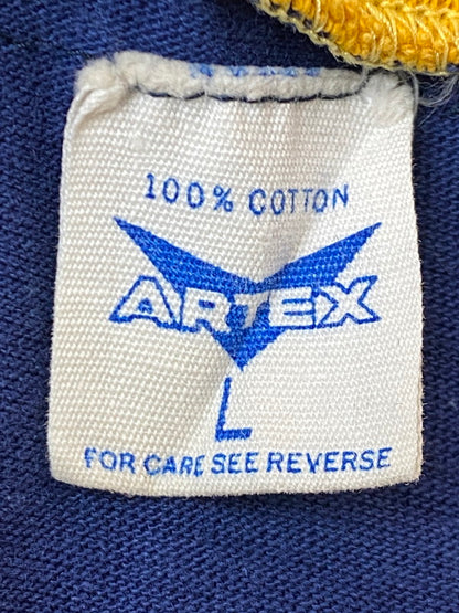 【現状渡し品】【メンズ】 ARTEX アルテックス 70'S PRINT TEE Tシャツ トップス 146-250710-ks-26-min サイズ：L カラー：ブルー/レッド/イエロー 万代Net店