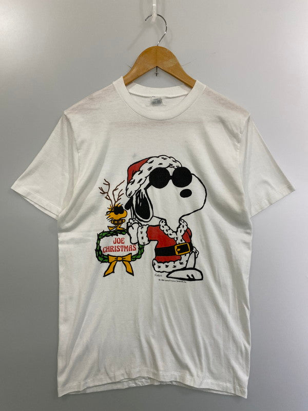 【現状渡し品】【メンズ】 ARTEX アルテックス 80'S SNOOPY CHRISMAS PRINT TEE ショートスリーブ 146-250611-AS-15-min サイズ：L カラー：ホワイト 万代Net店