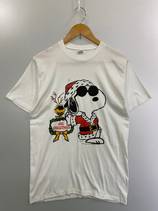 【現状渡し品】【メンズ】 ARTEX アルテックス 80'S SNOOPY CHRISMAS PRINT TEE ショートスリーブ 146-250611-AS-15-min サイズ：L カラー：ホワイト 万代Net店