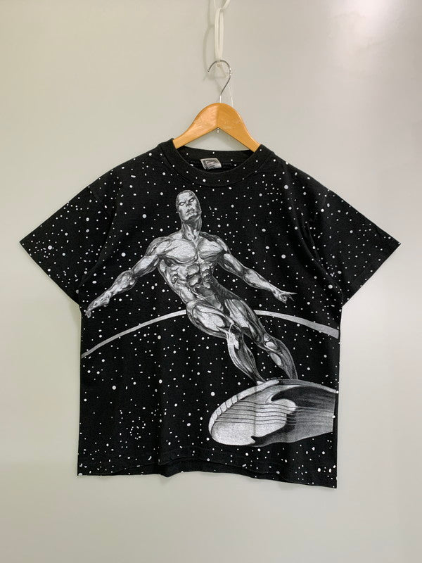【中古品】【メンズ】 ANVIL アンビル SILVER SURFER シルバーサーファー 1992 MARVEL TEE ショートスリーブ 146-250611-AS-48-min サイズ：L カラー：ブラック/グレー 万代Net店