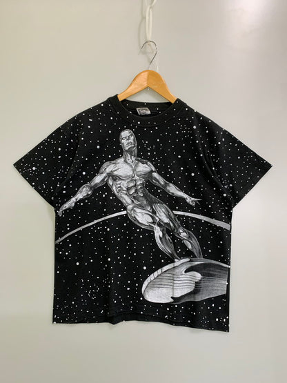 【中古品】【メンズ】 ANVIL アンビル SILVER SURFER シルバーサーファー 1992 MARVEL TEE ショートスリーブ 146-250611-AS-48-min サイズ：L カラー：ブラック/グレー 万代Net店